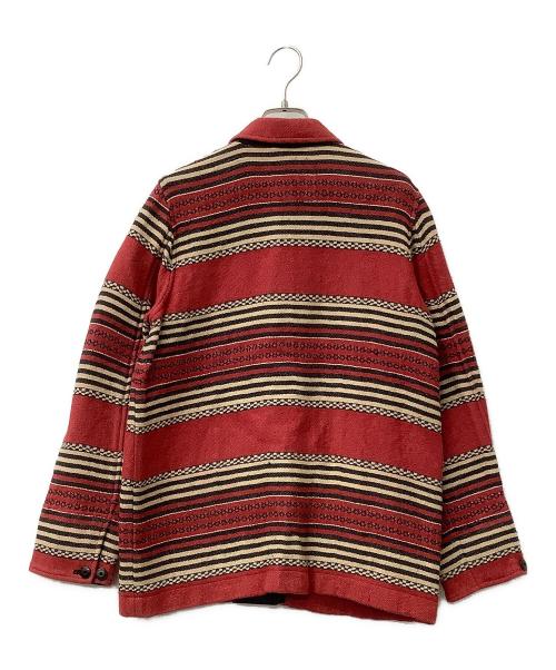 RALPH LAUREN（ラルフローレン）RALPH LAUREN (ラルフローレン) 90`sラグジャケット レッド×ブラック サイズ:Mの古着・服飾アイテム