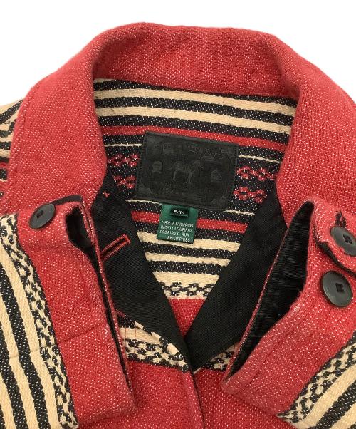 RALPH LAUREN（ラルフローレン）RALPH LAUREN (ラルフローレン) 90`sラグジャケット レッド×ブラック サイズ:Mの古着・服飾アイテム