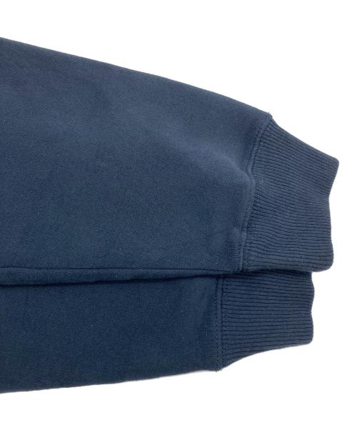 WOOLRICH（ウールリッチ）WOOLRICH (ウールリッチ) ハーフジップスウェット　パッチワーク ネイビー×ブラウン サイズ:XLの古着・服飾アイテム