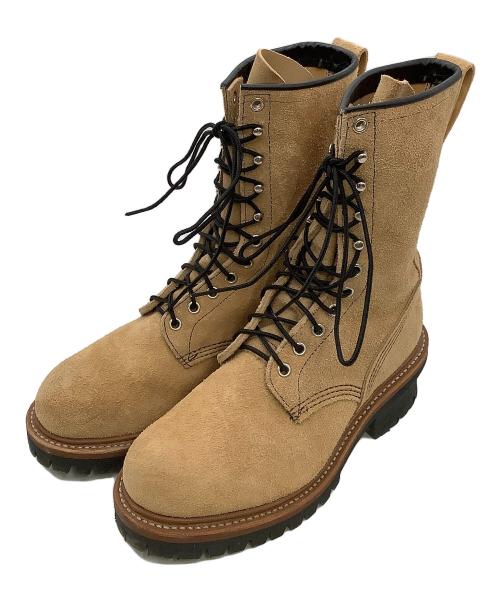 RED WING（レッドウィング）RED WING (レッドウィング) ロガーブーツ 赤羽根刺繍タグ カーキ サイズ:cm24の古着・服飾アイテム