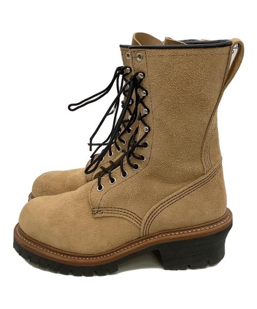 RED WING（レッドウィング）RED WING (レッドウィング) ロガーブーツ 赤羽根刺繍タグ カーキ サイズ:cm24の古着・服飾アイテム
