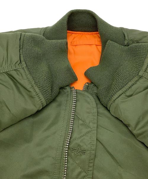 ALPHA（アルファ）ALPHA (アルファ) ブルゾン オリーブ サイズ:LARGEの古着・服飾アイテム