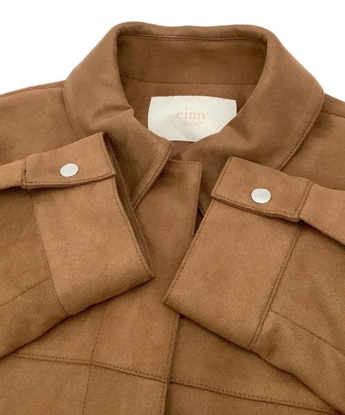 eimy istoire（エイミーイストワール）eimy istoire (エイミーイストワール) Synthetic Suedeジャケット ブラウン サイズ:Fの古着・服飾アイテム
