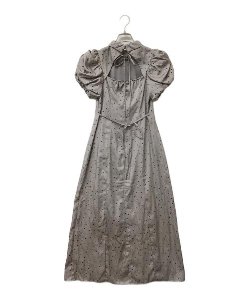 Snidel（スナイデル）Snidel (スナイデル) ギャザーパフスリワンピース グレーの古着・服飾アイテム