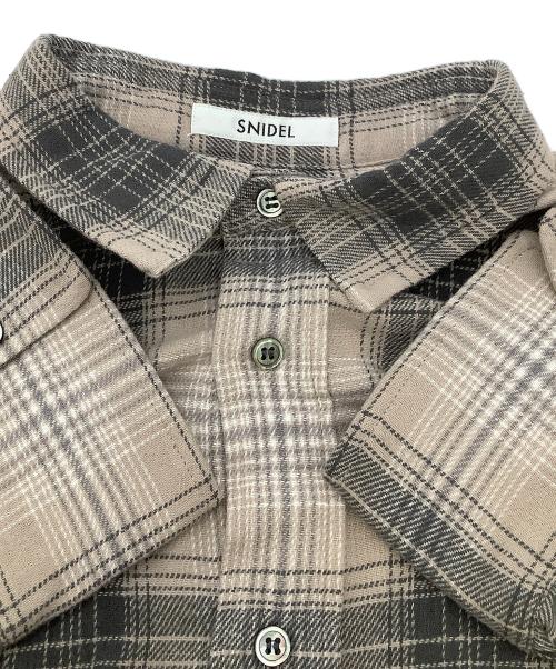 Snidel（スナイデル）Snidel (スナイデル) ネルシャツ ブラウン×ピンク サイズ:Fの古着・服飾アイテム