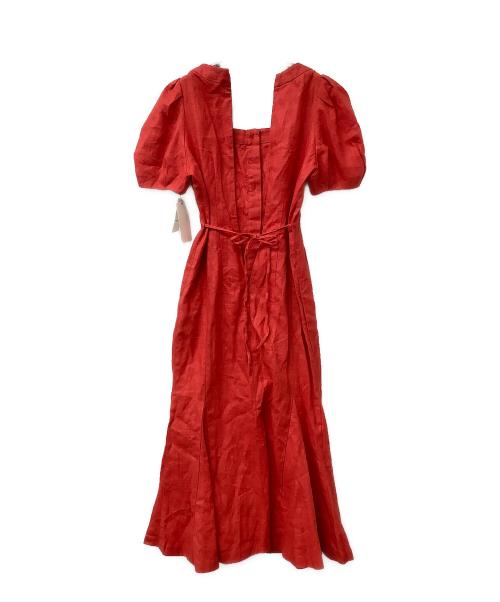 Snidel（スナイデル）Snidel (スナイデル) フロントボタンマーメイドワンピース レッド サイズ:1の古着・服飾アイテム