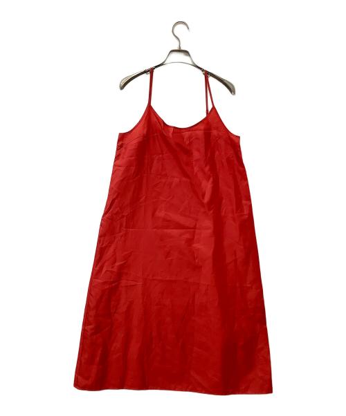 Snidel（スナイデル）Snidel (スナイデル) フロントボタンマーメイドワンピース レッド サイズ:1の古着・服飾アイテム