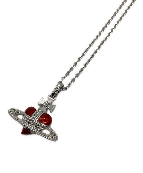 Vivienne Westwood（ヴィヴィアンウエストウッド）Vivienne Westwood (ヴィヴィアンウエストウッド) ディアマンテハートネックレス レッドの古着・服飾アイテム