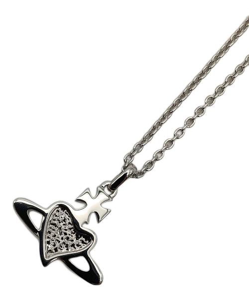 Vivienne Westwood（ヴィヴィアンウエストウッド）Vivienne Westwood (ヴィヴィアンウエストウッド) ディアマンテハートネックレス レッドの古着・服飾アイテム