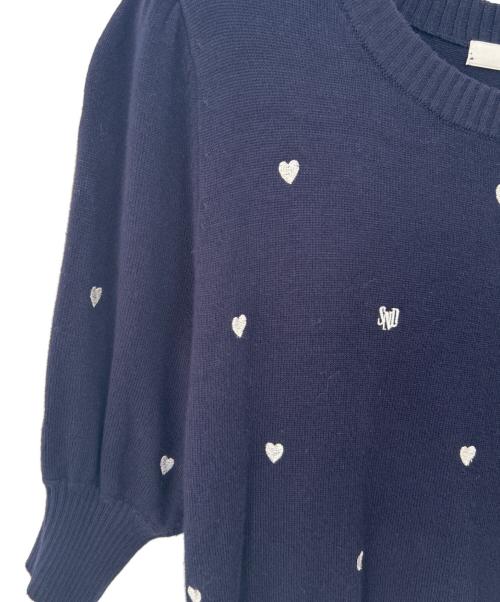 Snidel（スナイデル）Snidel (スナイデル) ニット ネイビー サイズ:1の古着・服飾アイテム