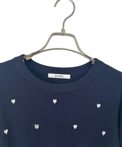 Snidel（スナイデル）Snidel (スナイデル) ニット ネイビー サイズ:1の古着・服飾アイテム