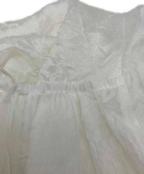 Snidel（スナイデル）Snidel (スナイデル) シアーシャーリングブラウス ホワイト サイズ:1の古着・服飾アイテム