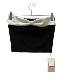 darich（ダーリッチ）の古着「ベアトップ ビッグリボンベアトップ」｜ブラック