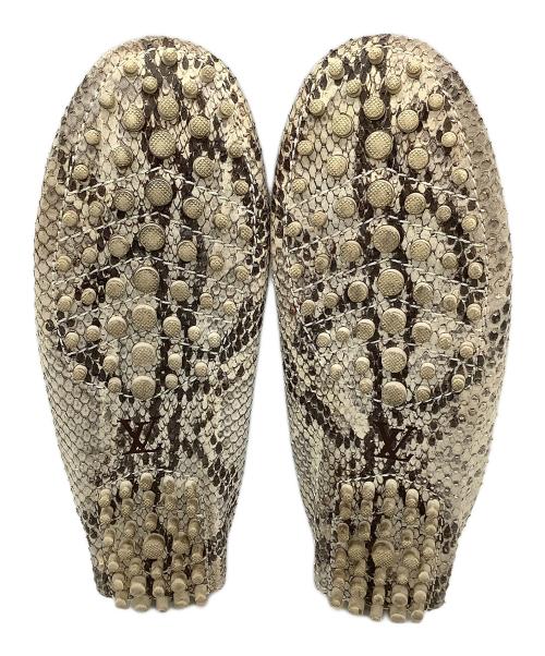 LOUIS VUITTON（ルイ ヴィトン）LOUIS VUITTON (ルイ ヴィトン) パイソンドライビングローシューズ ブラウン サイズ:34の古着・服飾アイテム