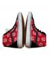 中古・古着 VANS (ヴァンズ) SUPREME (シュプリーム) ハイカットスニーカー レッド×ブラック サイズ:28：14000円