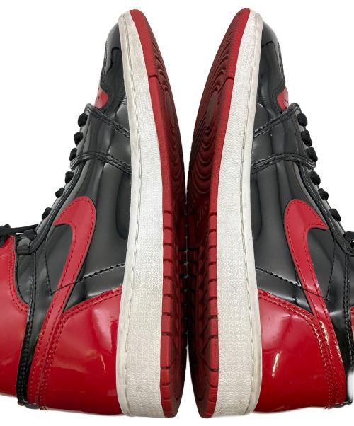NIKE（ナイキ）NIKE (ナイキ) スニーカー AIR JORDAN 1 HIGH OG ブラック×レッド サイズ:cm 26.5の古着・服飾アイテム