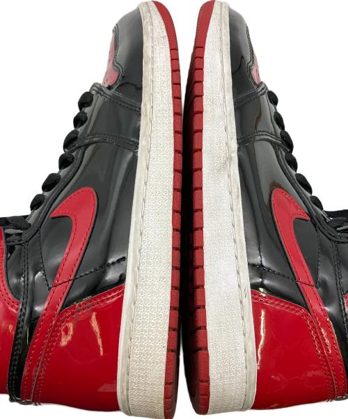 NIKE（ナイキ）NIKE (ナイキ) スニーカー AIR JORDAN 1 HIGH OG ブラック×レッド サイズ:cm 26.5の古着・服飾アイテム