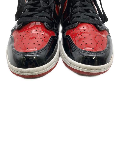 NIKE（ナイキ）NIKE (ナイキ) スニーカー AIR JORDAN 1 HIGH OG ブラック×レッド サイズ:cm 26.5の古着・服飾アイテム