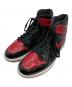 NIKE（ナイキ）の古着「スニーカー AIR JORDAN 1 HIGH OG」｜ブラック×レッド