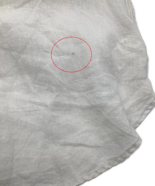 nest Robe（ネストローブ）nest Robe (ネストローブ) ギャザー リネンフロントシャーリングプルオーバーブラウス アイボリー サイズ:Fの古着・服飾アイテム