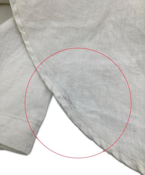 nest Robe（ネストローブ）nest Robe (ネストローブ) ギャザー リネンフロントシャーリングプルオーバーブラウス アイボリー サイズ:Fの古着・服飾アイテム