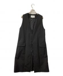 ESTNATION（エストネーション）の古着「ジレ ロングジレベスト」｜ブラック