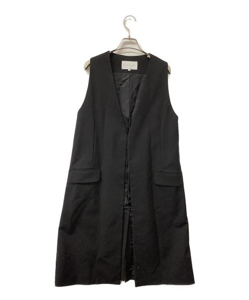 ESTNATION（エストネーション）ESTNATION (エストネーション) ジレ ロングジレベスト ブラック サイズ:38の古着・服飾アイテム