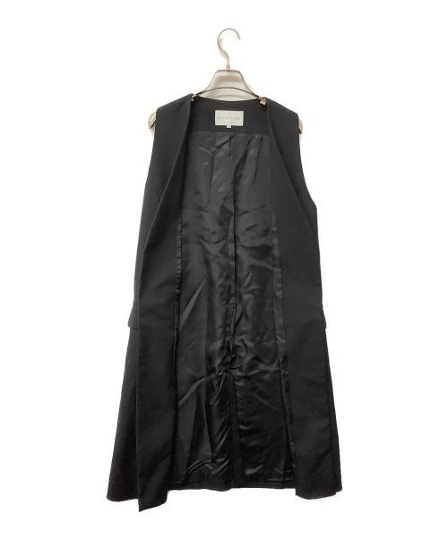 ESTNATION（エストネーション）ESTNATION (エストネーション) ジレ ロングジレベスト ブラック サイズ:38の古着・服飾アイテム