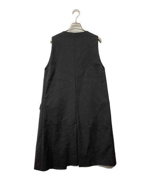 ESTNATION（エストネーション）ESTNATION (エストネーション) ジレ ロングジレベスト ブラック サイズ:38の古着・服飾アイテム