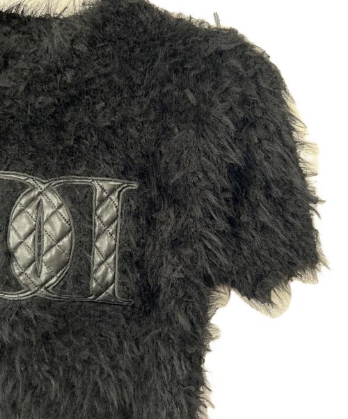 darich（ダーリッチ）darich (ダーリッチ) 半袖ニット ブラック サイズ:FREEの古着・服飾アイテム