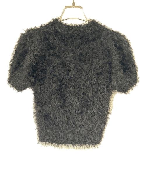 darich（ダーリッチ）darich (ダーリッチ) 半袖ニット ブラック サイズ:FREEの古着・服飾アイテム