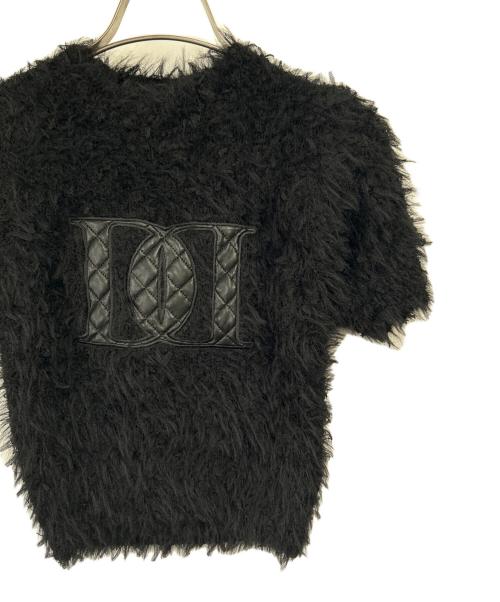 darich（ダーリッチ）darich (ダーリッチ) 半袖ニット ブラック サイズ:FREEの古着・服飾アイテム