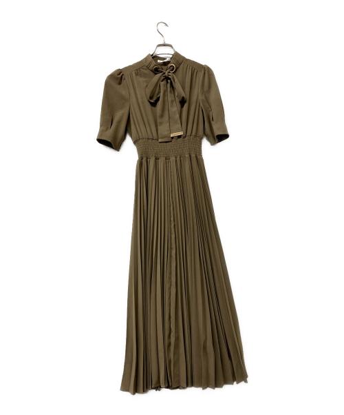 rienda（リエンダ）rienda (リエンダ) 半袖ワンピース ハトメボウタイシャツワンピース オリーブ サイズ:Sの古着・服飾アイテム