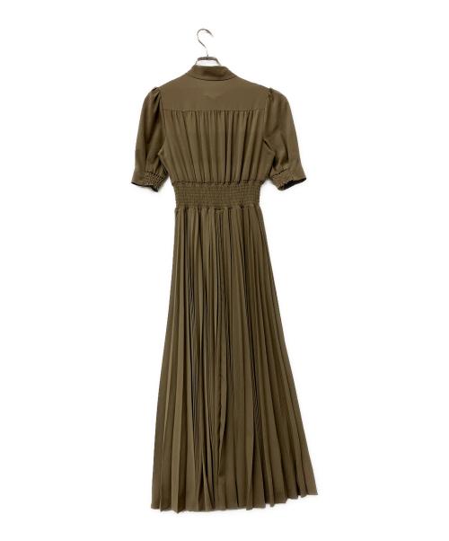 rienda（リエンダ）rienda (リエンダ) 半袖ワンピース ハトメボウタイシャツワンピース オリーブ サイズ:Sの古着・服飾アイテム
