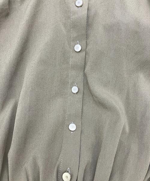 rienda（リエンダ）rienda (リエンダ) 半袖ワンピース ハトメボウタイシャツワンピース オリーブ サイズ:Sの古着・服飾アイテム