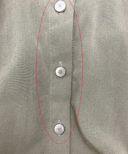 rienda（リエンダ）rienda (リエンダ) 半袖ワンピース ハトメボウタイシャツワンピース オリーブ サイズ:Sの古着・服飾アイテム