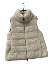 HERNO（ヘルノ）の古着「ダウンベスト」｜ベージュ（CAMMELLO）