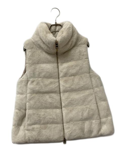 HERNO（ヘルノ）HERNO (ヘルノ) ダウンベスト ベージュ（CAMMELLO） サイズ:38の古着・服飾アイテム