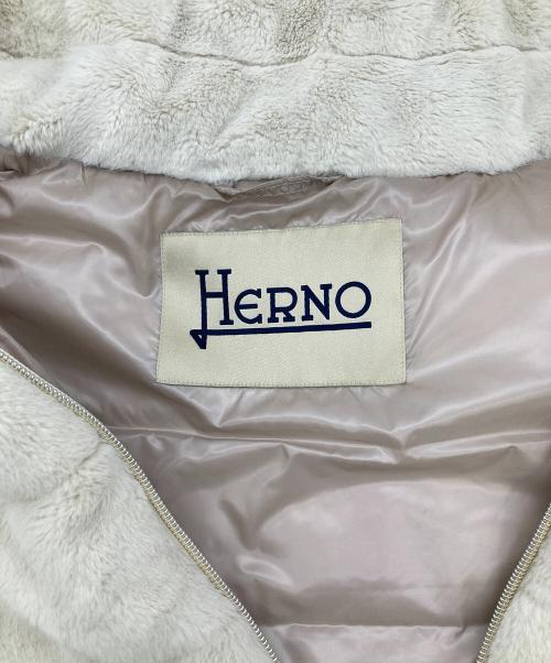 HERNO（ヘルノ）HERNO (ヘルノ) ダウンベスト ベージュ（CAMMELLO） サイズ:38の古着・服飾アイテム