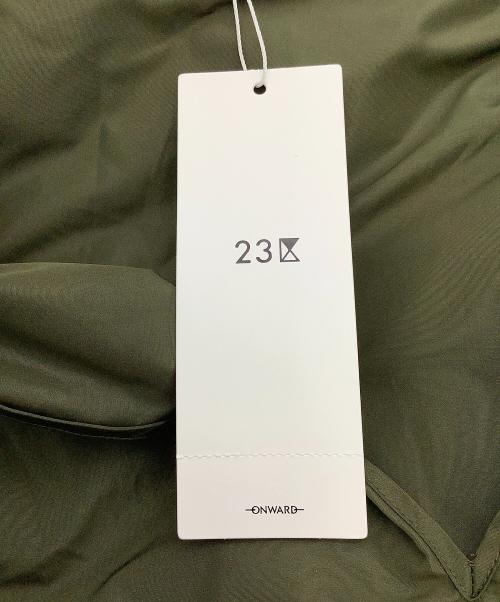 23区（ニジュウサンク）23区 (ニジュウサンク) ワンピース ブライトメモリーワンピース グリーン サイズ:48の古着・服飾アイテム