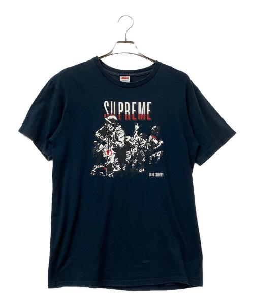 SUPREME（シュプリーム）SUPREME (シュプリーム) 半袖Tシャツ  11AW GOD&COUNTRY ネイビー サイズ:Lの古着・服飾アイテム