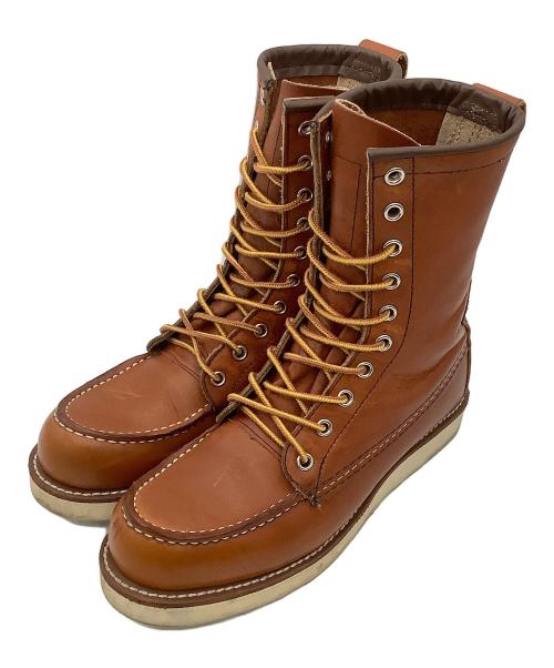 RED WING（レッドウィング）RED WING (レッドウィング) レースアップブーツ 赤羽根刺繍タグ オレンジブラウン（オロラセット） サイズ:CM24の古着・服飾アイテム