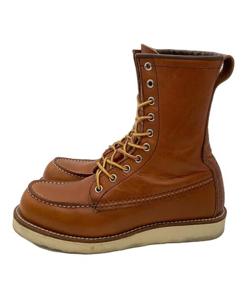 RED WING（レッドウィング）RED WING (レッドウィング) レースアップブーツ 赤羽根刺繍タグ オレンジブラウン（オロラセット） サイズ:CM24の古着・服飾アイテム