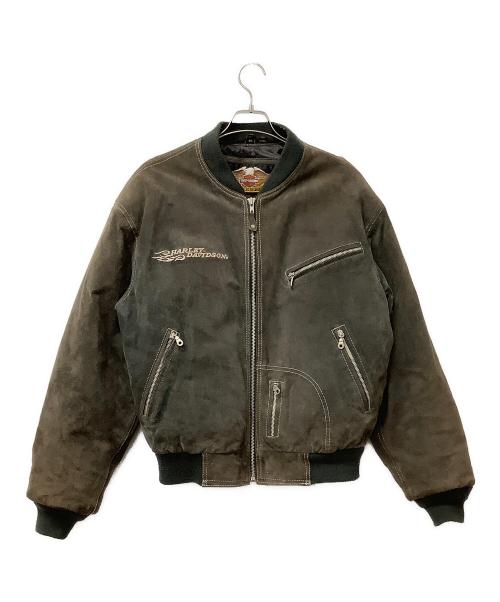 HARLEY-DAVIDSON（ハーレーダビッドソン）HARLEY-DAVIDSON (ハーレーダビッドソン) レザージャケット ブラウン サイズ:Mの古着・服飾アイテム