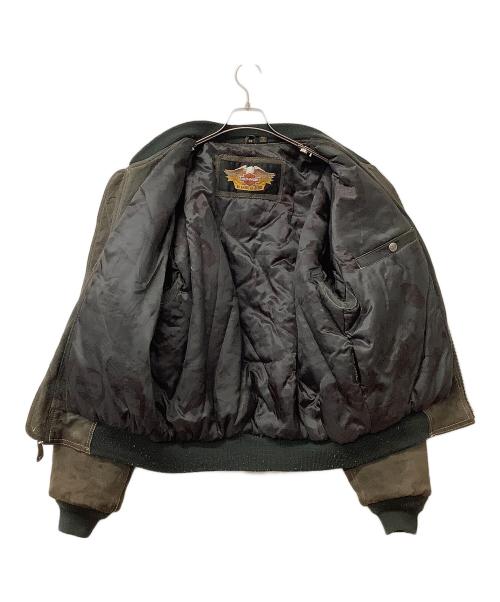 HARLEY-DAVIDSON（ハーレーダビッドソン）HARLEY-DAVIDSON (ハーレーダビッドソン) レザージャケット ブラウン サイズ:Mの古着・服飾アイテム