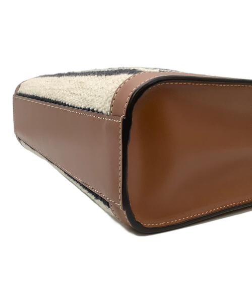 CELINE（セリーヌ）CELINE (セリーヌ) スモールバーティカル2WAYトートバッグ 192082EFY ブラウン×ベージュの古着・服飾アイテム