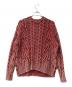 DIESEL（ディーゼル）の古着「ケーブルニット」｜レッド