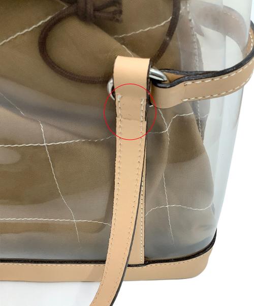 濱野皮革工芸（ハマノヒカクコウゲイ）濱野皮革工芸 (ハマノヒカクコウゲイ) スケルトンバッグ ハンドバッグ ブラウンの古着・服飾アイテム