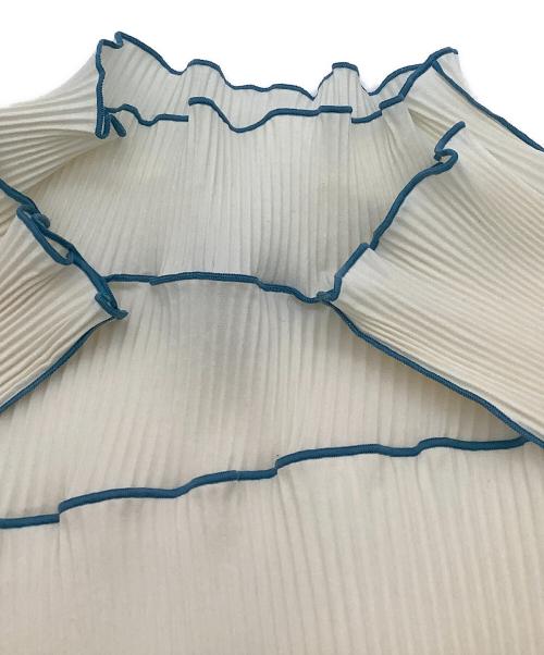 todo kotohayokozawa（トゥードゥー コトハヨコザワ）todo kotohayokozawa (トゥードゥー コトハヨコザワ) 長袖カットソー ベージュ×ブルー サイズ:不明の古着・服飾アイテム