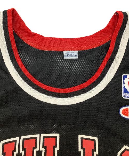 Champion（チャンピオン）Champion (チャンピオン) ゲームシャツ ブラック×レッド サイズ:44の古着・服飾アイテム